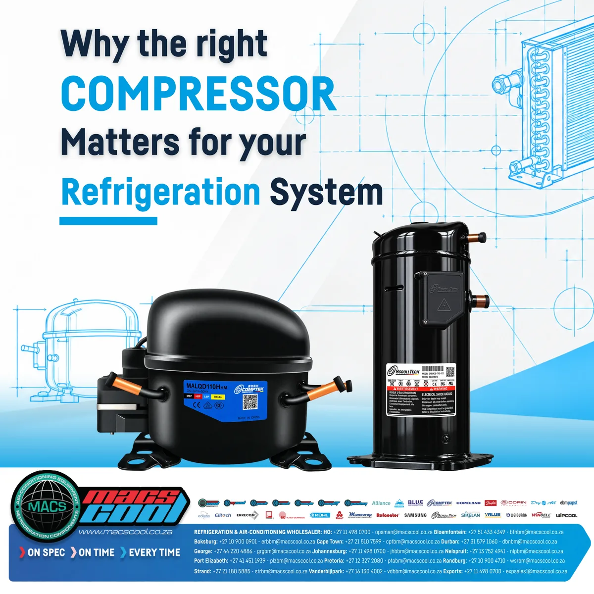 You are currently viewing ScrollTech & Comptek Compressors: Why the Right Compressor Matters for Your Refrigeration System
